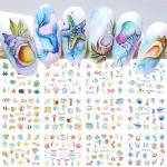 12 Ocean-Inspired Nail Water Transfer Decals