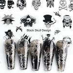 25 Halloween Water Transfer Nail Stickers Set