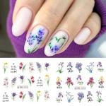 Flower Nail Art Stickers - 12 Sheets of Floral Fun