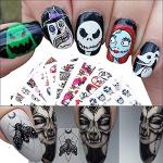 25 Halloween Water Transfer Nail Stickers Set