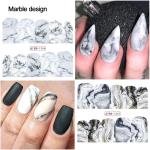 12 Sheets Holographic Nail Water Transfer Decals