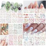 84 Sheets Colorful Butterfly & Flower Nail Stickers