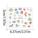 12 Ocean-Inspired Nail Water Transfer Decals