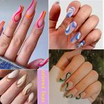 Colorful Stripes Nail Art Stickers - 36 Sheets