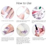 84 Sheets Colorful Butterfly & Flower Nail Stickers