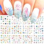 12 Ocean-Inspired Nail Water Transfer Decals