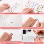 Colorful Stripes Nail Art Stickers - 36 Sheets