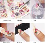 12 Sheets Holographic Nail Water Transfer Decals