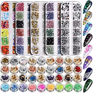 41-Box Nail Rhinestones and Nail Art Gems
