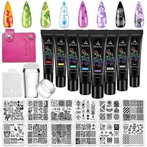 12-Piece Nail Stamping Plate Set - Animal & Flower Designs