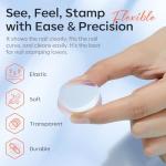 Modelones French Tip Nail Stamp Kit - 6 Pcs