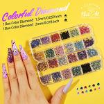 41-Box Nail Rhinestones and Nail Art Gems