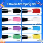 Beetles Nail Stamp Kit: 16 Pcs, 8 Colors