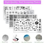 Nail Stamping Plate Kit with Fun Designs