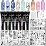 Biutee Nail Art Stamping Kit with 12 Plates