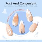 Modelones French Tip Nail Stamp Kit - 6 Pcs