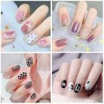 12-Piece Nail Stamping Plate Set - Animal & Flower Designs