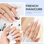 Modelones French Tip Nail Stamp Kit - 6 Pcs