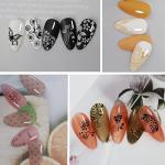 12-Piece Nail Stamping Plate Set - Animal & Flower Designs