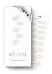 Ohora Gel Nail Strips - Cream Cotton White
