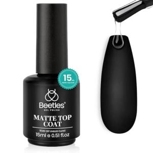 Beetles Matte Gel Top Coat for Long Lasting Nails