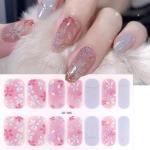 6 Spring Summer Flower Nail Gel Stickers