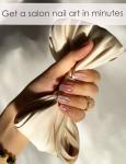 Nude Cat Eye Gradient Gel Nail Strips, 20pcs