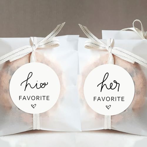 120 Wedding Candy Favor Stickers for Couples