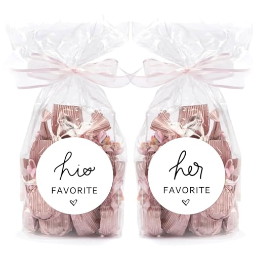 120 Wedding Candy Favor Stickers for Couples