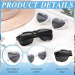 Just Married Bride and Groom Sunglasses Set