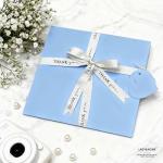 Something Blue Embroidered Wedding Handkerchief for Dad