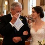 Something Blue Embroidered Wedding Handkerchief for Dad