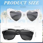 Just Married Bride and Groom Sunglasses Set