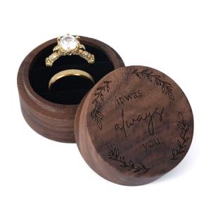 Wooden Ring Box for Weddings and Engagements