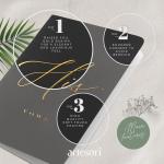Premium Gold Foil Wedding Vow Book Set