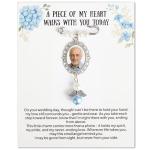 Personalized Wedding Bouquet Photo Charms for Brides