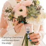 Personalized Wedding Bouquet Photo Charms for Brides