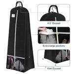 Bridal Wedding Gown Garment Bag with Shoe Pockets