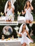 Avidlove Lace Babydoll Wedding Lingerie for Brides