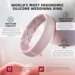 Egnaro Women’s Ergonomic Silicone Wedding Bands