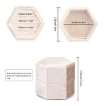 Velvet Hexagon Ring Box for Weddings and Proposals