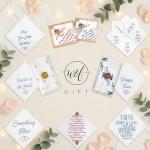 Something Blue Embroidered Wedding Handkerchief Gift