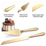 Elegant Gold Cake Cutting Set for Weddings