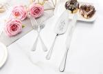 Elegant Silver Wedding Cake Knife and Server Set
