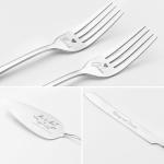 Elegant Silver Wedding Cake Knife and Server Set