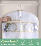 MISSLO 70" Bridal Gown Garment Bag with Pouch