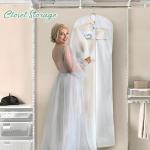MISSLO 70" Bridal Gown Garment Bag with Pouch
