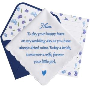 Mother of the Bride Wedding Handkerchief Gift