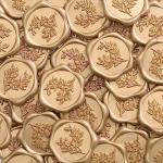 Eucalyptus Wax Seal Stickers for Invitations, 50 Pcs
