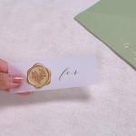 Eucalyptus Wax Seal Stickers for Invitations, 50 Pcs